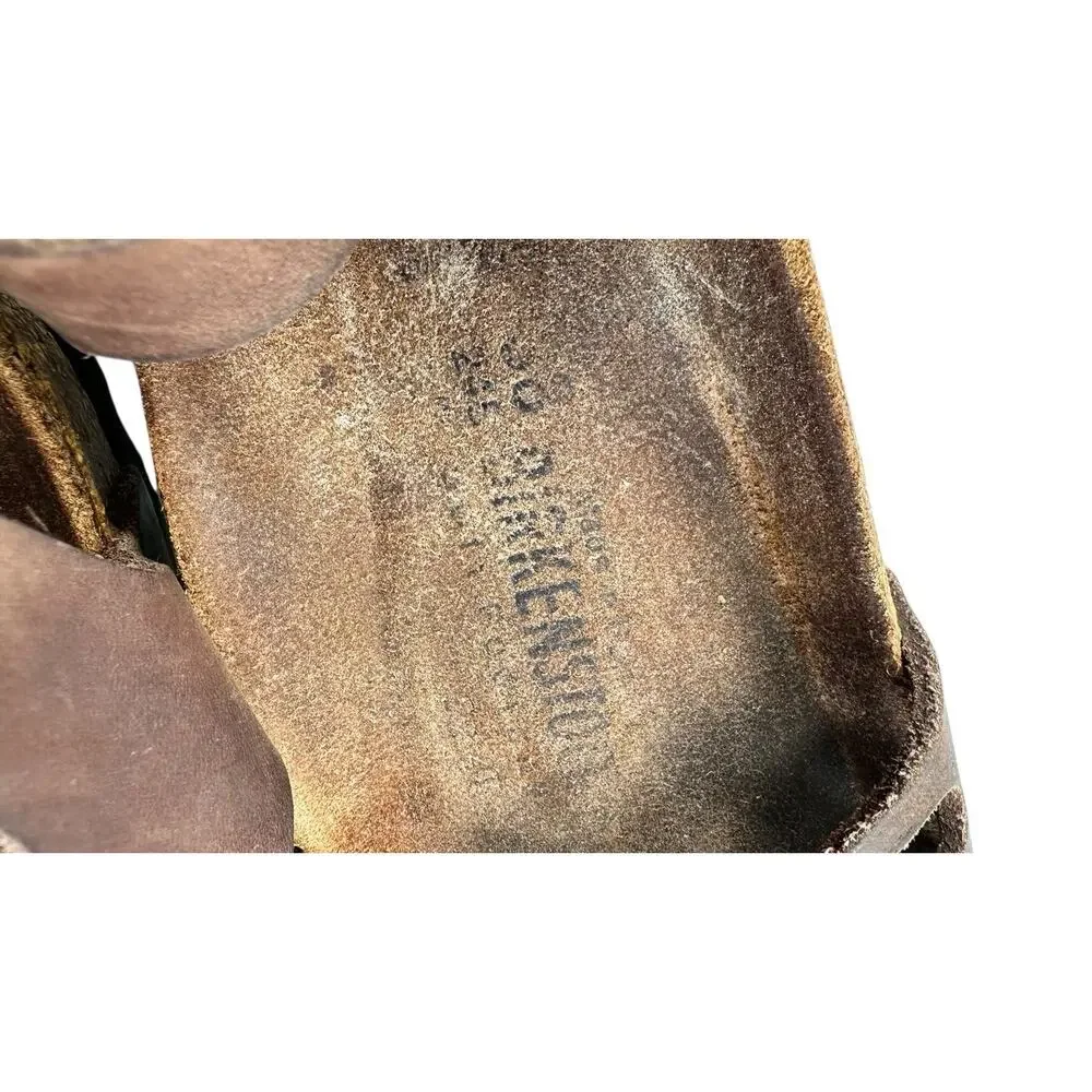 Unique Birkenstock Brown Strappy Leather Sandals